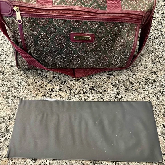 RARE VINTAGE John Weitz Travelers Carry On Overnight Shoulder Strap Duffel Bag - Picture 9 of 14